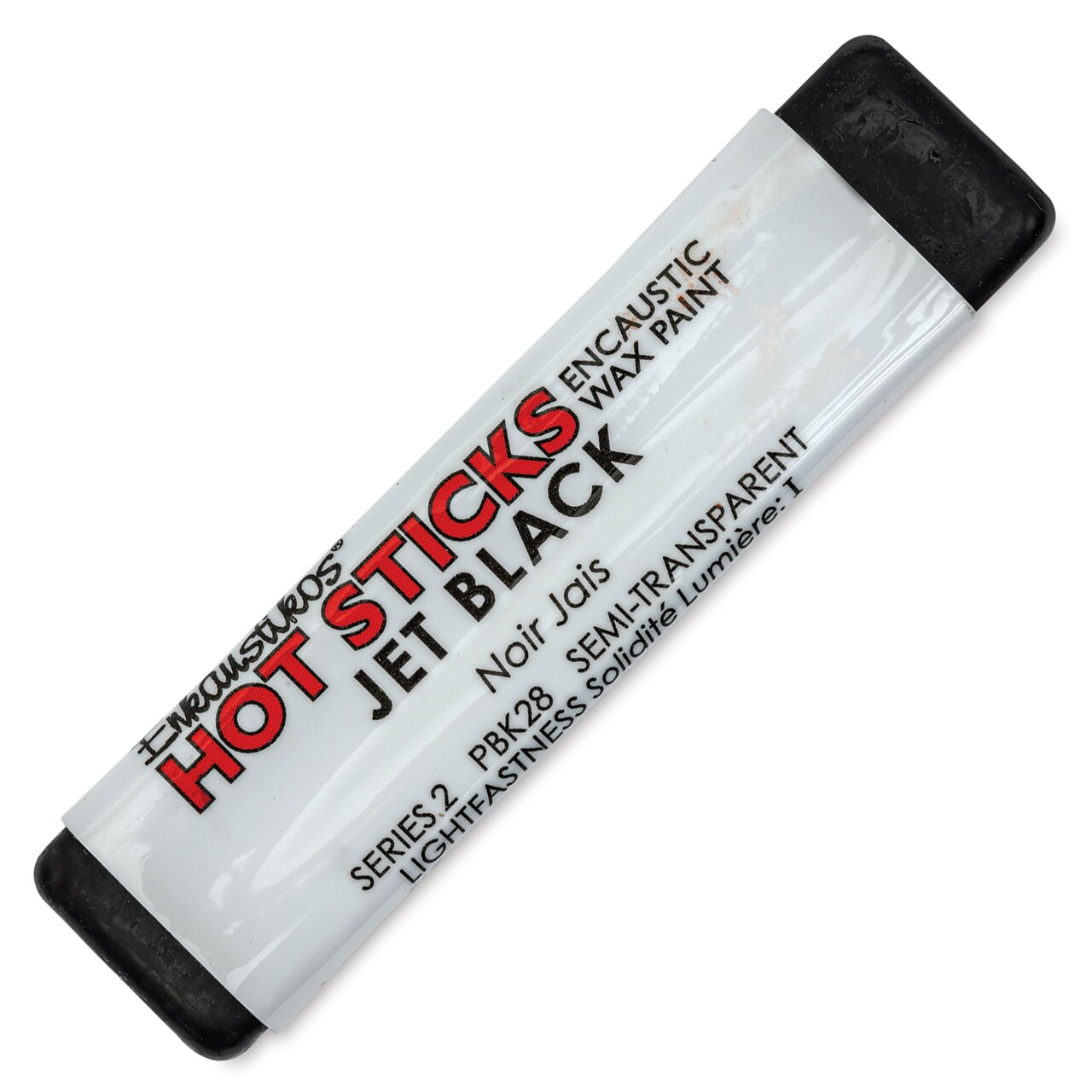 Enkaustikos - Hot Sticks Encaustic Wax Paint, Jet Black, 13 ml Stick